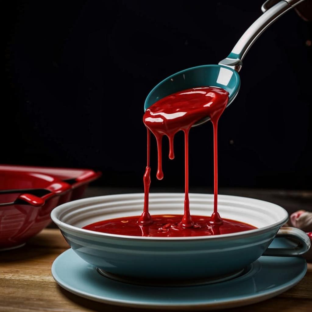 Половник Le Creuset: разливаем супы и соусы по тарелкам.